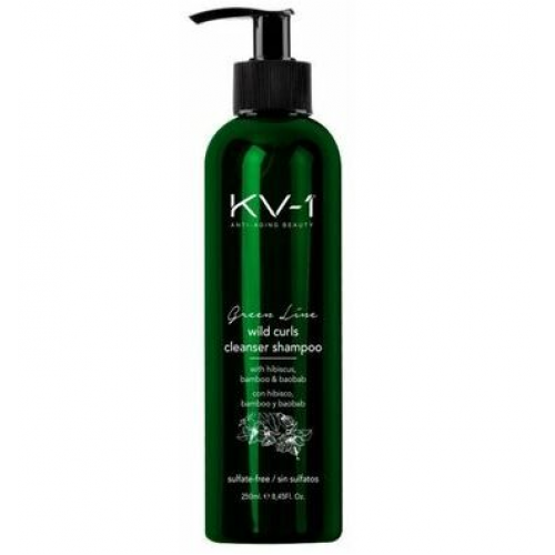KV-1 Шампунь для вьющихся волос без сульфатов Green Line Wild Curls Cleanser Shampoo 250 мл
