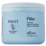Маска-філер для волосся з кератином та гіалуроновою кислотою - Kaaral Purify Filler Filler Mask