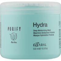Зволожуюча живильна маска для сухого і густого волосся - Kaaral Hydra Deep Moiturizing Mask 500 мл