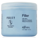 Маска-філер для волосся з кератином та гіалуроновою кислотою - Kaaral Purify Filler Filler Mask