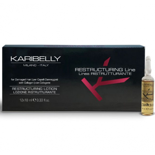 Відновлюючі ампули для волосся - Karibelly Restructuring Lotion 10 мл*12 шт