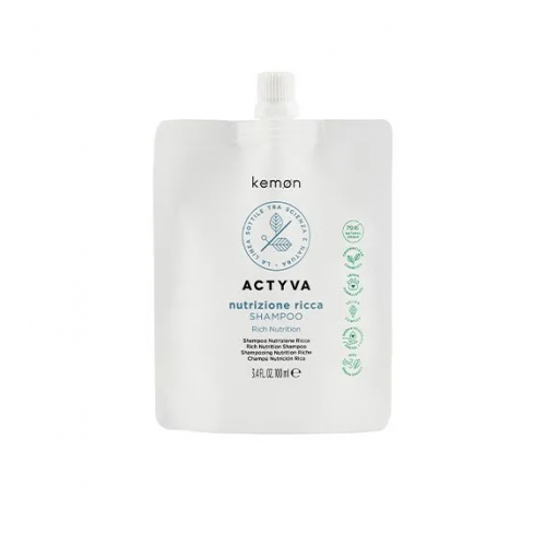 Шампунь-рефіл для зволоження дуже сухого волосся - Kemon Actyva Nutrizione Ricca Shampoo