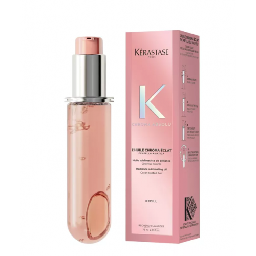 Флакон-наповнювач Олійка для блиску пофарбованого волосся - Kerastase Chroma Absolu L'huile Chroma Eclat 75 мл