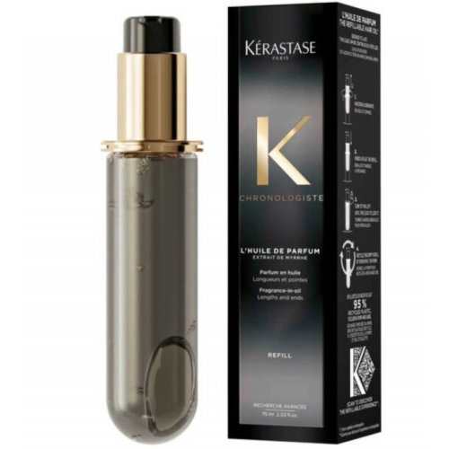 Флакон-наповнювач Парфумована олія-вуаль для волосся - Kerastase Chronologiste Parfum Fragrant Oil 75 мл Флакон-наповнювач Парфумована олія-вуаль для волосся - Kerastase Chronologiste Parfum Fragrant Oil 75 мл