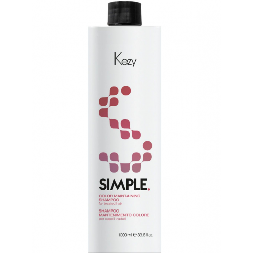 Шампунь для підтримання кольору фарбованого волосся - Kezy Simple Color Maintaining Shampoo 1000 мл