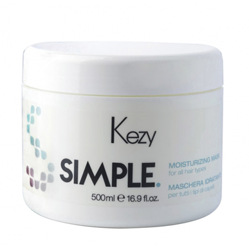 Зволожувальна маска для волосся - Kezy Simple Moisturizing Mask 500 мл