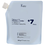 Білий знебарвлюючий порошок до 7 тонів - Kezy Bleaching Powder 500 г