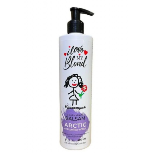 Відтінковий бальзам арктичний блонд для освітленого волосся - Красотуля Arctic 400 мл Відтінковий бальзам арктичний блонд для освітленого волосся - Красотуля Arctic 400 мл