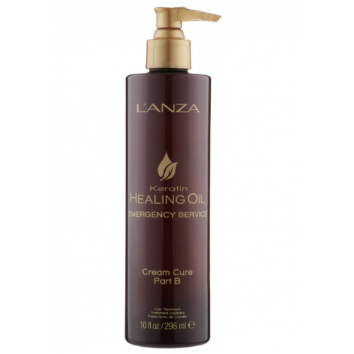 Лікувальний крем (крок В) - Lanza Keratin Healing Oil Emergency Service Cream Cure Part B 296 мл