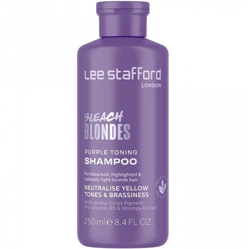 Тонуючий фіолетовий шампунь для освітленого волосся - Lee Stafford Bleach Blondes Purple Toning Shampoo 250 мл