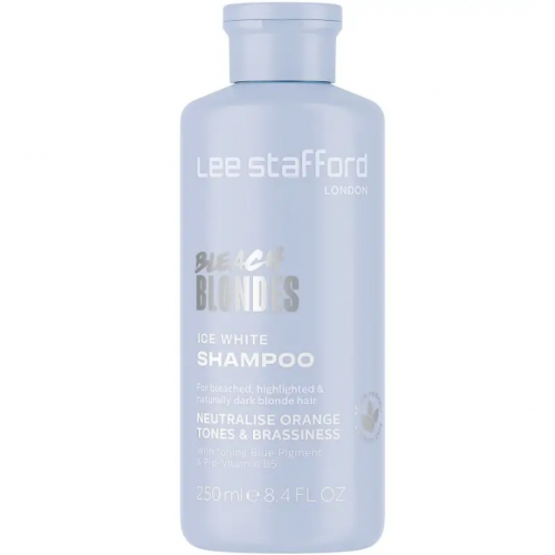 Тонуючий шампунь з синім пігментом - Lee Stafford Bleach Blondes Ice White Toning Shampoo 250 мл