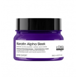 Маска для гладкості та контролю пухнастості волосся - L'Oreal Professionnel Keratin Alpha Sleek Mask 250 мл