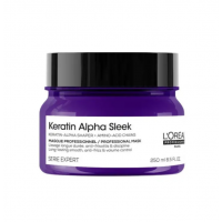 Маска для гладкості та контролю пухнастості волосся - L'Oreal Professionnel Keratin Alpha Sleek Mask 250 мл