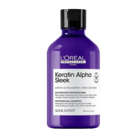 Безсульфатний шампунь для гладкості та контролю пухнастості - L'Oreal Professionnel Keratin Alpha Sleek Shampoo 300 мл