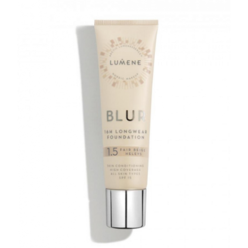 Стійка тональна основа SPF15 Lumene Blur Foundation 1.5 Fair Beige