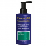Тонуюча маска для волосся Зелений - Master LUX Hair Color Mask Green (22) 200 мл