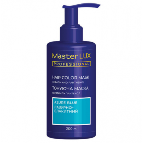 Тонуюча маска для волосся Лазурно-блакитний - Master LUX Hair Color Mask Blue 200 мл
