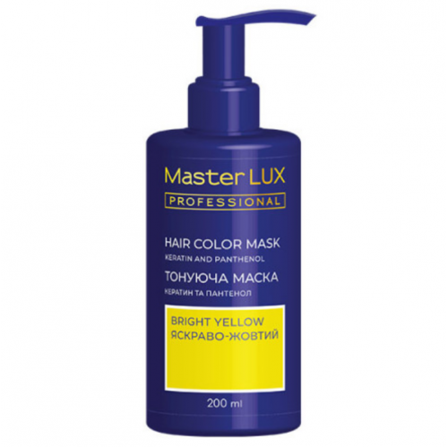 Тонуюча маска для волосся Яскраво-жовтий - Master LUX Hair Color Mask Bright Yellow 200 мл