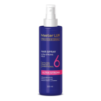 Рідкий лак для волосся ультрасильна фіксація - Master LUX Hair Spray Ultra Strong Hold (6) 250 мл
