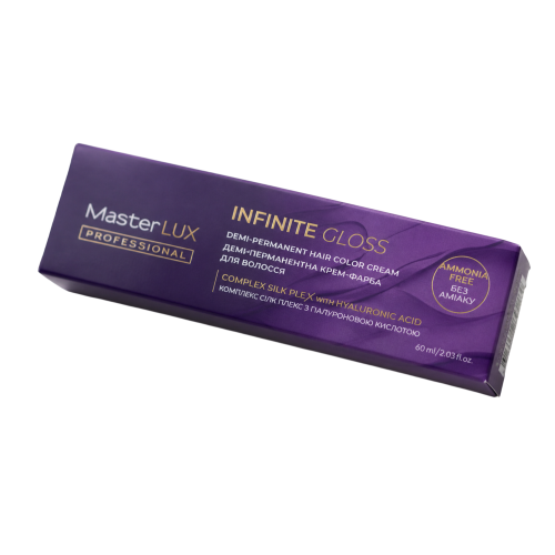 Демі-перманентна крем-фарба для волосся - Master LUX Infinite Gloss 60 мл