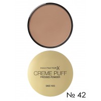 Max Factor Creme Puff Pressed Powder компактна пудра 42 темно-бежевий