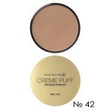 Max Factor Creme Puff Pressed Powder компактна пудра 42 темно-бежевий
