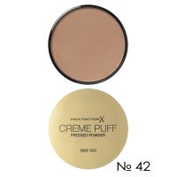 Max Factor Creme Puff Pressed Powder компактна пудра 42 темно-бежевий