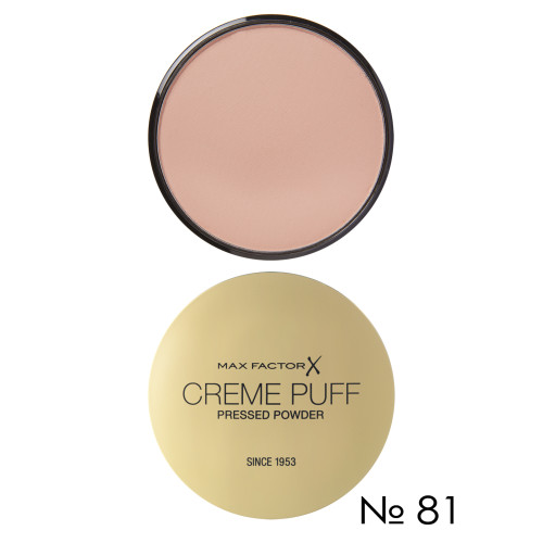 Max Factor Creme Puff Pressed Powder компактна пудра 81 світло-бежевий