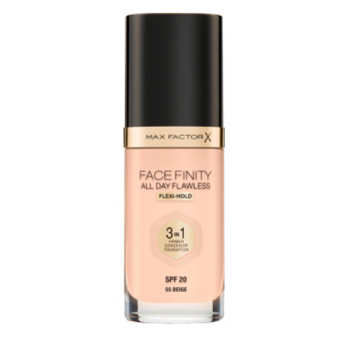 Max Factor Facefinity 3 в 1 тональна основа 55 бежевий