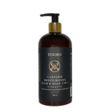 Бальзам-маска 2 в 1 для зволоження волосся з канабісом - Moli cosmetics Tesoro Cannabis Moisturizing Balm Mask 2 In 1 500 мл