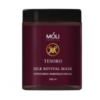 Маска для відновлення волосся з комплексом гідролізованих протеїнів - Moli Tesoro Silk Revival Mask 500 мл