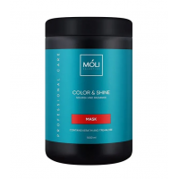 Маска для зволоження та сяйва волосся - Moli Cosmetics Color and Shine 1000 мл