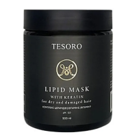 Маска з кератином для сухого та пошкодженого волосся - Moli Tesoro Lipid Mask 500 мл