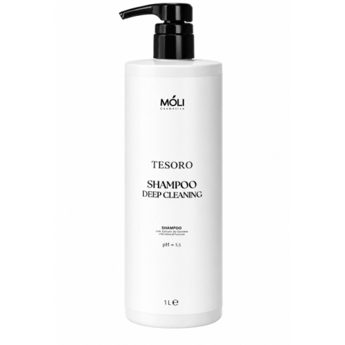 Шампунь глибокої очистки РН 7,5 - Moli Cosmetics Tesoro Deep Cleansing 1000 мл