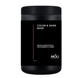 Маска для зволоження та сяйва волосся - Moli Cosmetics Color and Shine 1000 мл