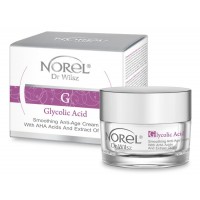 Антивіковий крем з кислотами АНА і екстрактом ірису - Norel Glycolic Acid Soothing Cream Anti-age 50 мл