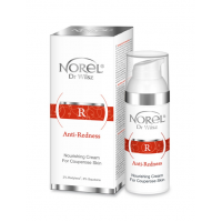 Крем з насиченою, бархатистою текстурою для сухої шкіри, куперозної та з розацеа - Norel Anti-Redness Nourishing Cream For Couperose Skin 50 мл