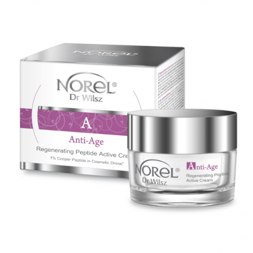 Активний відновлюючий пептидний крем для зрілої шкіри - Norel Anti-Age Active Regenerating Peptide Cream 50 мл