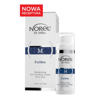 Зволожуючий і заспокійливий крем для чоловіків - Norel Light All-in-one Moisturizing and Soothing Cream for men 50 мл