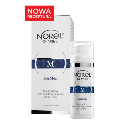 Зволожуючий і заспокійливий крем для чоловіків - Norel Light All-in-one Moisturizing and Soothing Cream for men 50 мл