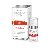 Легкий крем-гель для шкіри навколо очей - Norel Anti-Redness Eye And Eyelid Ceam-gel For Couperose Skin 15 мл