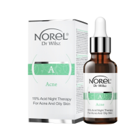 Нічний засіб для регенерації шкіри з акне - Norel 15% Acid Night Therapy For Acne 30 мл