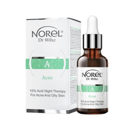 Нічний засіб для регенерації шкіри з акне - Norel 15% Acid Night Therapy For Acne 30 мл