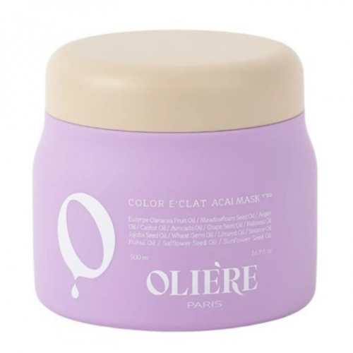 Маска для нейтралізації жовтих та помаранчевих відтінків волосся - Oliere Paris Acai Hair Mask 500 мл