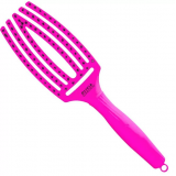 Щітка для укладання волосся - Olivia Garden Finger Brush Boar Nilon Medium Neon Purple