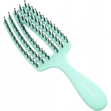 Щітка для волосся дитяча - Olivia Garden Finger brush Boar Nilon Сare Mini kids Mint