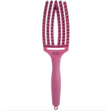 Щітка для волосся - Olivia Garden Fingerbrush Boar Nilon Medium Nineties Hot Pink