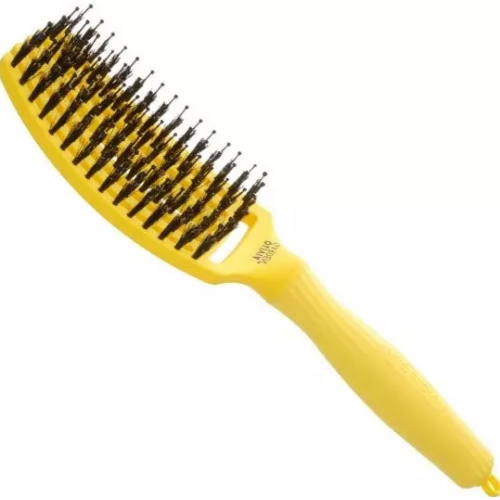 Щітка вигнута продувна з комбінованою щетиною - Olivia Garden Finger Brush Combo Nineties Sweet Lemonade