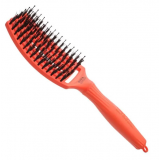 Щітка вигнута продувна з комбінованою щетиною - Olivia Garden Finger brush Boar Nilon Medium Orange Dream