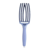 Щітка для волосся - Olivia Garden Fingerbrush Boar Nilon Medium Nineties Love Blue